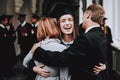 Relations. Diploma. Parents. Congratulations. Royalty Free Stock Photo