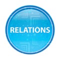 Relations floral blue round button Royalty Free Stock Photo