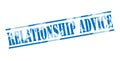 Relationship advice blue stamp