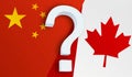 Relationship between the China and the Canada