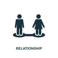 Relationship creative icon. Simple element illustration. Relationship concept symbol design from human resources collection. Perfe