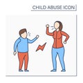 Relationship difficulties color icon