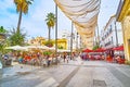 Relax in cafes of Calle Ancha, Sanlucar, Spain