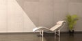 Relax chair white leather flower interior scene