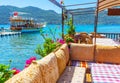 Relax on coast of Kalekoy, Kekova, Turkey Royalty Free Stock Photo