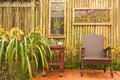 Relax corner in countryside Thai house Royalty Free Stock Photo