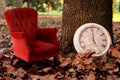 Relax, is fall time concept vintage background Royalty Free Stock Photo