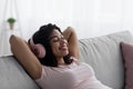 Relax with favorite music, rest and break with mobile gadget