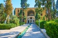 Relax in Fin Garden, Kashan, Iran Royalty Free Stock Photo