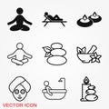 Relax icon vector sign symbol for design