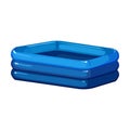 relax inflatable swimming pool cartoon vector illustration