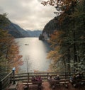 Relax at Konigssee lake. View of Koenigssee