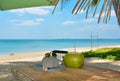 Relax time at the beautiful beach Royalty Free Stock Photo