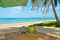 Relax time at the beautiful beach Royalty Free Stock Photo