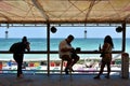 Relax on Vama Veche beach, Romania Royalty Free Stock Photo