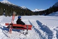 Relax in Zugertal, Voralberg, Austria Royalty Free Stock Photo