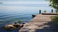 relaxati dock on lake