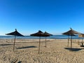 Relaxation by the Adriatic: Durres Beach with Parasol