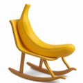 AI Generated - Taking a rest - Banana in a rocking chair