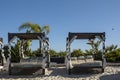 Relaxation beach beds in Quinta do Lago resort