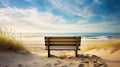 relaxation beach bench Royalty Free Stock Photo