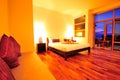 Relaxation bedroom of luxury boutique hotel Royalty Free Stock Photo