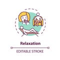 Relaxation concept icon