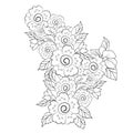 relaxation flower coloring pages for adults, detailed flower coloring pages, and artistic tattoo drawings.