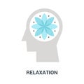 Relaxation icon concept