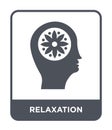 relaxation icon in trendy design style. relaxation icon isolated on white background. relaxation vector icon simple and modern