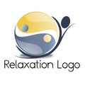 Relaxation logo Royalty Free Stock Photo