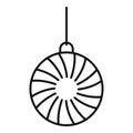 Relaxation pendulum icon, outline style