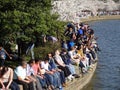 Relaxation at the Tidal Basin in Washington DC Royalty Free Stock Photo