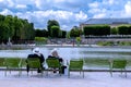 Relaxation at the Tuileries Garden in Paris