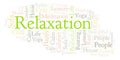 Relaxation word cloud.