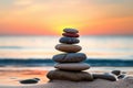 Relaxation zen rock beach pebble water balance meditation nature sea stones stack