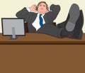 Relaxed businessman