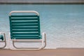 Clean Pool Loungechair Gazing into Aquamarine, Chlorinated Pool