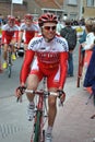 Relaxed Cofidis rider before the start