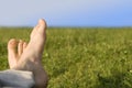 Relaxed foot Royalty Free Stock Photo