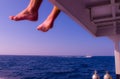 Relaxed foot Royalty Free Stock Photo