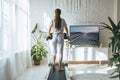 Relaxed Indoor Run with Virtual Nature View