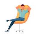 Relaxed Man Illustration