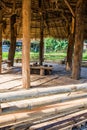 Relaxing area inside Thai country pavilion