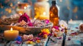 Relaxing Aromatherapy Setup Royalty Free Stock Photo