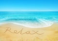 Relaxing Beach Royalty Free Stock Photo