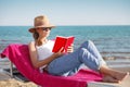 Relaxing on the beach Royalty Free Stock Photo