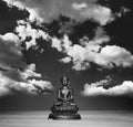 Relaxing Buddha and free mind