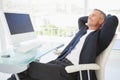 Relaxing businessman enjoy his day Royalty Free Stock Photo