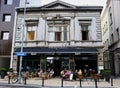 Open Cafe Under Old Grey House, Belgrade City, Serbia